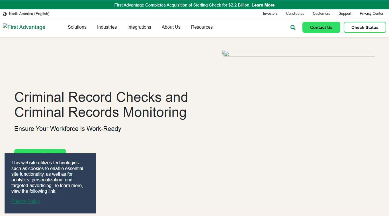 Criminal Record Background Check & Monitoring | First Advantage