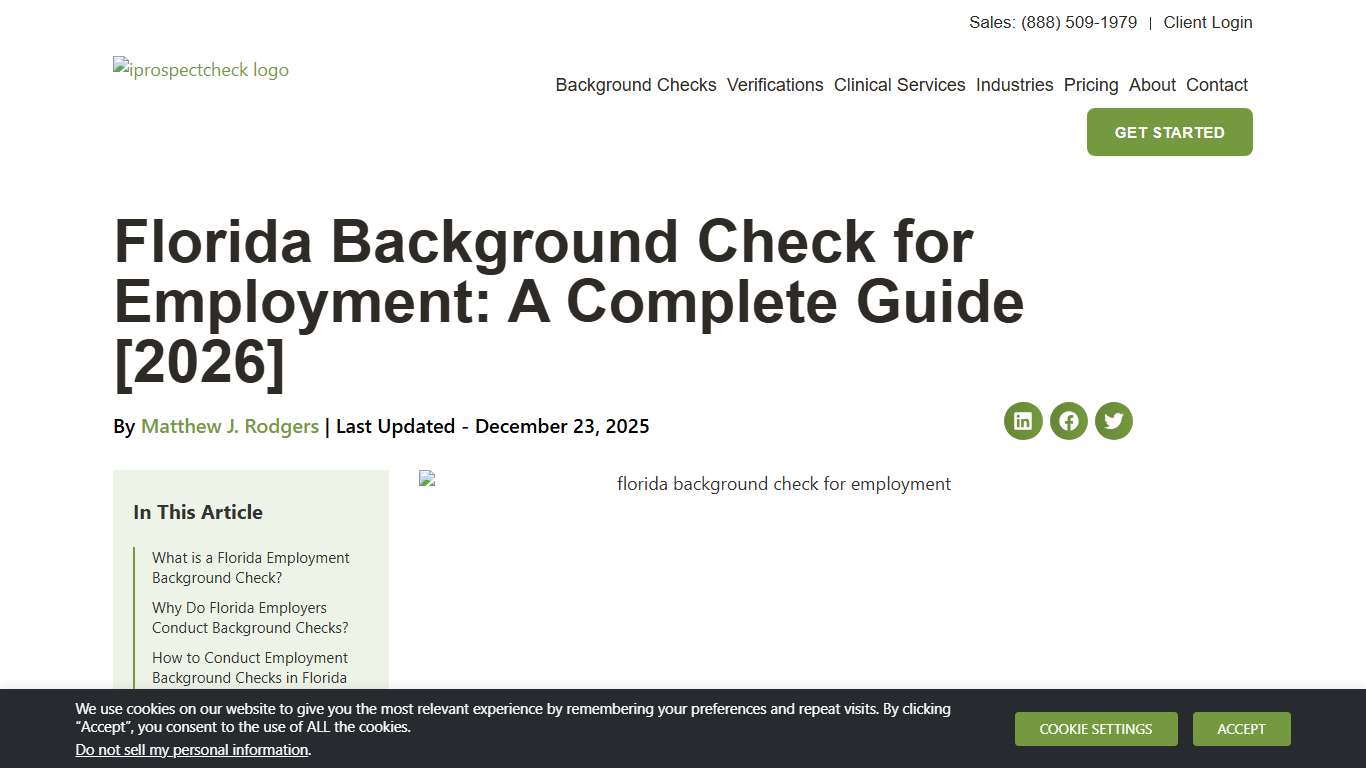 Florida Background Check for Employment: A Complete Guide [2026]